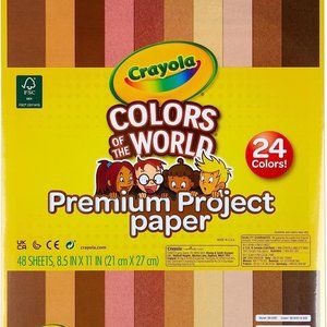4 PACK Colors Of The World Premium Project Paper / Kids Construction Paper